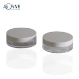10g Cosmetic empty loose powder case puff round loose powder container
