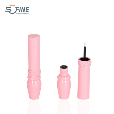 3ml PET pink cute liquid eyeliner bottle unique round shape eyeliner tube eyeliner makeup tube