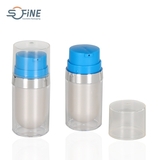 20ml AS plastic cosmetic double wall pump bottle foundation BB cream serum packaging lotion bottle