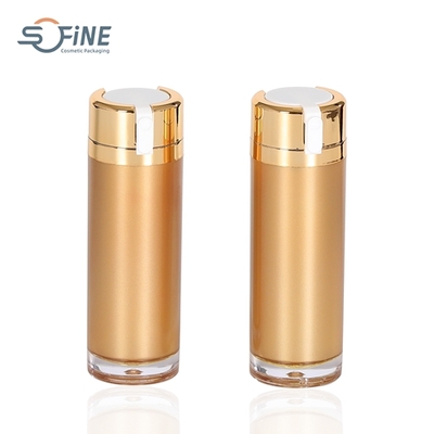 30ml cosmetic packaging empty plastic liquid foundation bottle with rotary pump