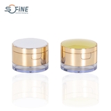 15G plastic wholesale Clamshell round empty makeup compact powder loose powder case with mirror