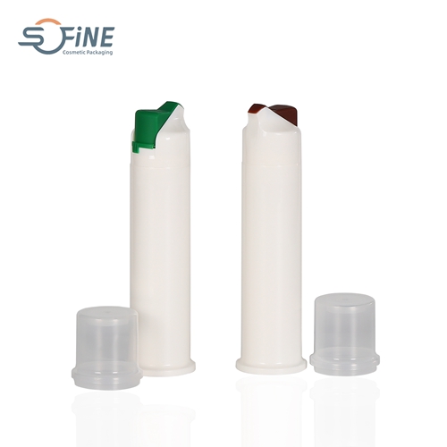 60g 100g White Empty Cylinder Airless Toothpaste Storage Pump Bottle ...