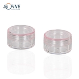 5g AS transparent plastic round bottle cream jar mini sample lipstick eye cream small empty jar