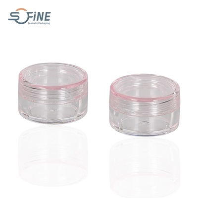 5g AS transparent plastic round bottle cream jar mini sample lipstick eye cream small empty jar