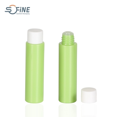 15ml round small plastic toner tube for cosmetic packaging liquid bottle with white screw lid
