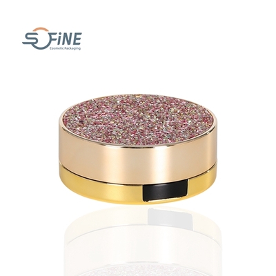 15g round double layer BB cream air cushion case CC cream cushion box container with mirror