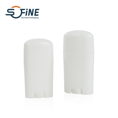 45G Empty Oval Twist-Up Plastic Tube Deodorant Stick Container