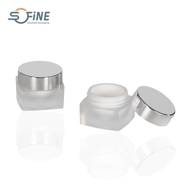 15ml eye care Double Wall Plastic Square Cosmetic Packaging Cream Jar
