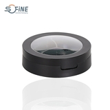 3 in 1 cosmetic private label 2 layers plastic round empty compact makeup powder case container