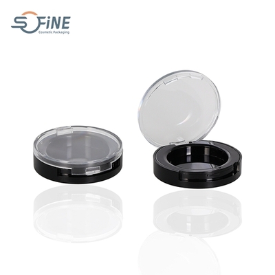 2g ABS empty compact cosmetic packing plastic round case for blush powder eye shadow box