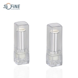 3.5g ABS empty square clear lipstick tube plastic lipstick container