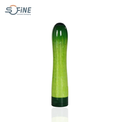 100ml/250ml Personal Care empty plastic cucumber shape squeeze body lotion bottle