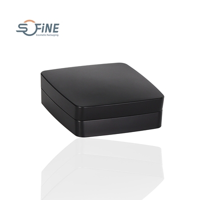 Custom empty cosmetic foundation powder compact with mirror and puff square magnet air cushion case