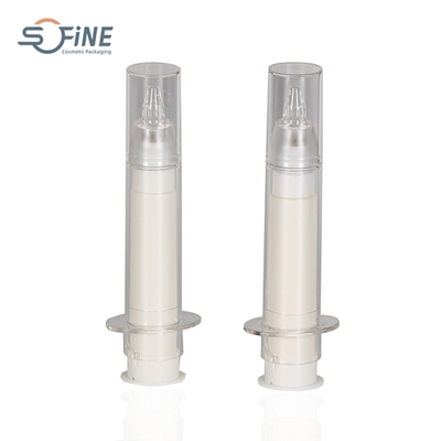10ML PETG Plastic Cosmetic Pump Syringe Airless Reusable Cosmetic Bottle For Eye Cream Container