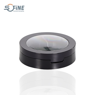 2 clolors ABS 2 layers plastic round empty compact cosmetic makeup powder case container with mirror