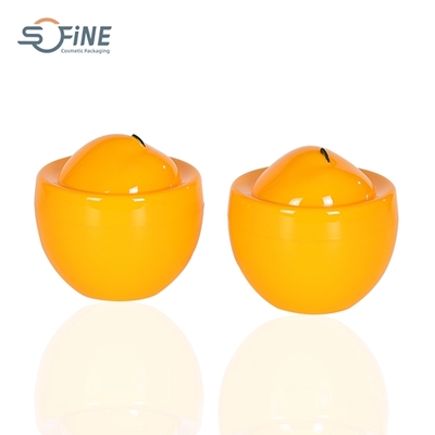 Wholesale new fruit shape 120g ABS orange shape cream jar for cosmetic container