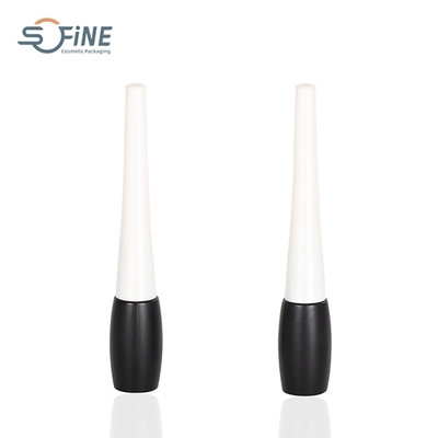 4ml PP white cap matte black tube empty liquid eyeliner nylon brush bottle