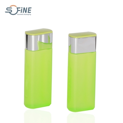 130ml Face care toner clear PP flat plastic packaging bottle with screw cap