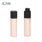 30ml/50ml cosmetic packaging square liquid foundation bottle with pump