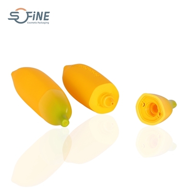 45ml Personal Care aloe shape Soft Touch cosmetic lotion bottle with screw cap