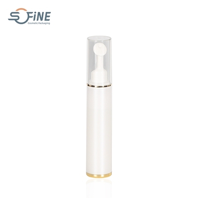 15ml Eye Cream Clear Plastic Airless Pump Cosmetic Bottle With Massage Applicator