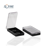 2 holes empty rectangle case cosmetic palette empty eye shadow case compact case blush box 8g AS