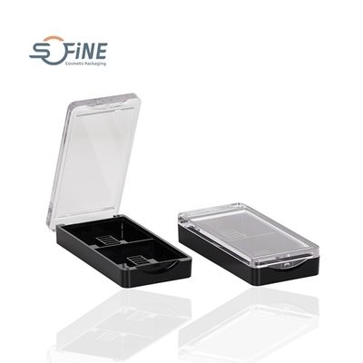 2 holes empty rectangle case cosmetic palette empty eye shadow case compact case blush box 8g AS