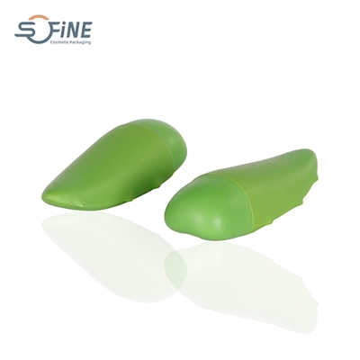 35ml/55ml Personal Care aloe shape Soft Touch lotion bottle with screw cap