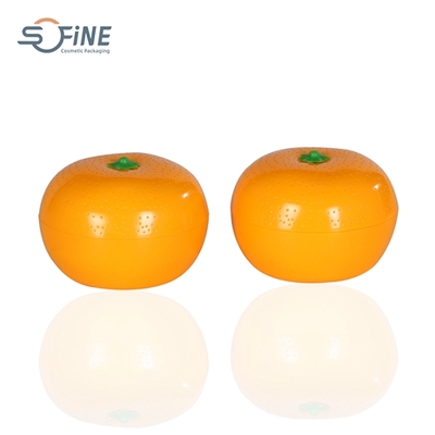30g fruit orange shape ABS plastic cosmetic container packaging jar for skincare cream