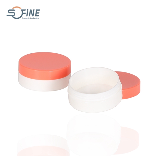 45g flat round shaped cosmetic container empty cream jars matte PP ...