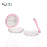 5g loose powder puff empty container compact cosmetic loose setting powder case with mirror