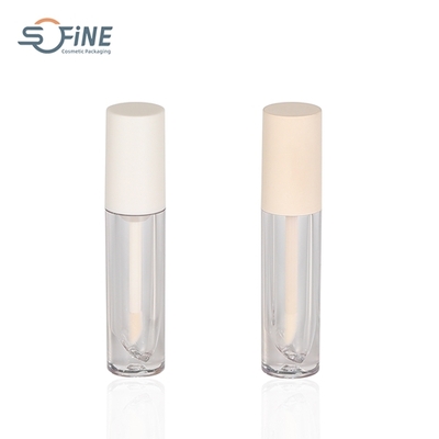 4ml AS matte plastic material liquid lipstick lip gloss tube container cosmetic with brush
