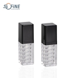 30ml AS plastic empty transparent spiral custom color lotion pump bottle